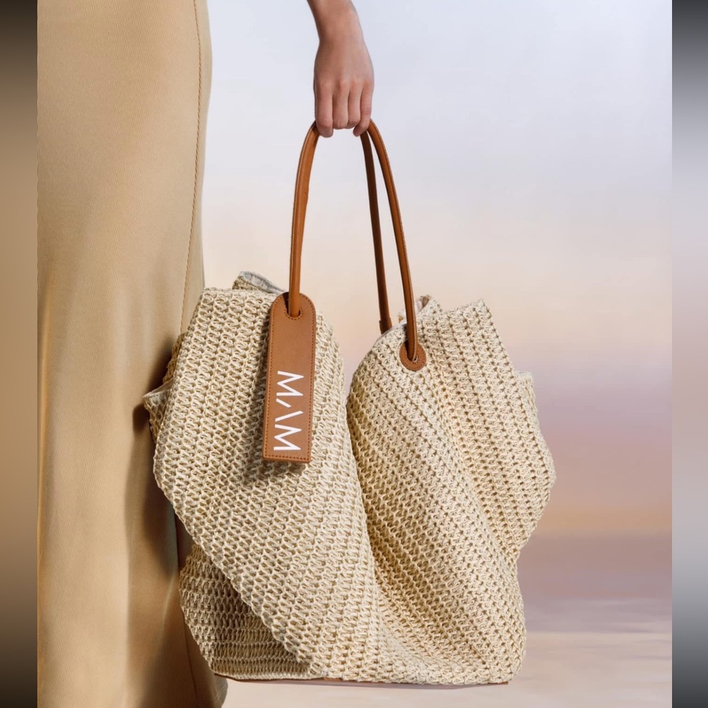 MAM UFO 243 RAFFIA SHOULDER BAG